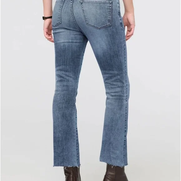 NWT DUER Womens Kick Flare Denim Pant in Beach Blue - Picture 6 of 14